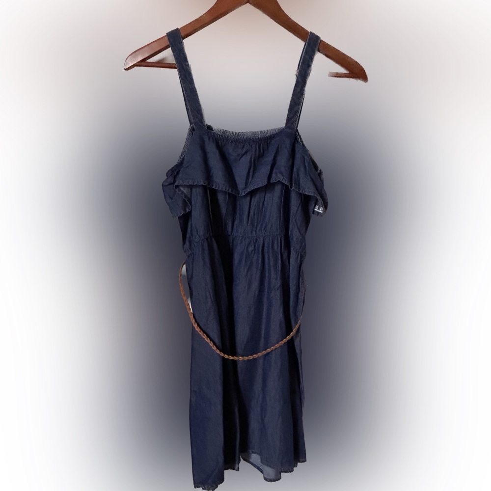 Justice Denim Dress (NWOT) - Size Girls 18 - Picture 2 of 3